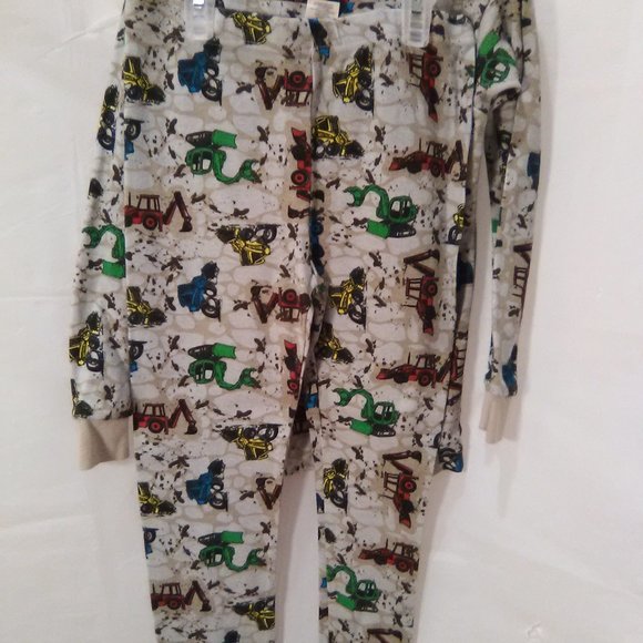 Kirkland Signature Boy's 2 Piece Pajamas set Color Tan w/ Trucks Size 8 - Picture 4 of 7